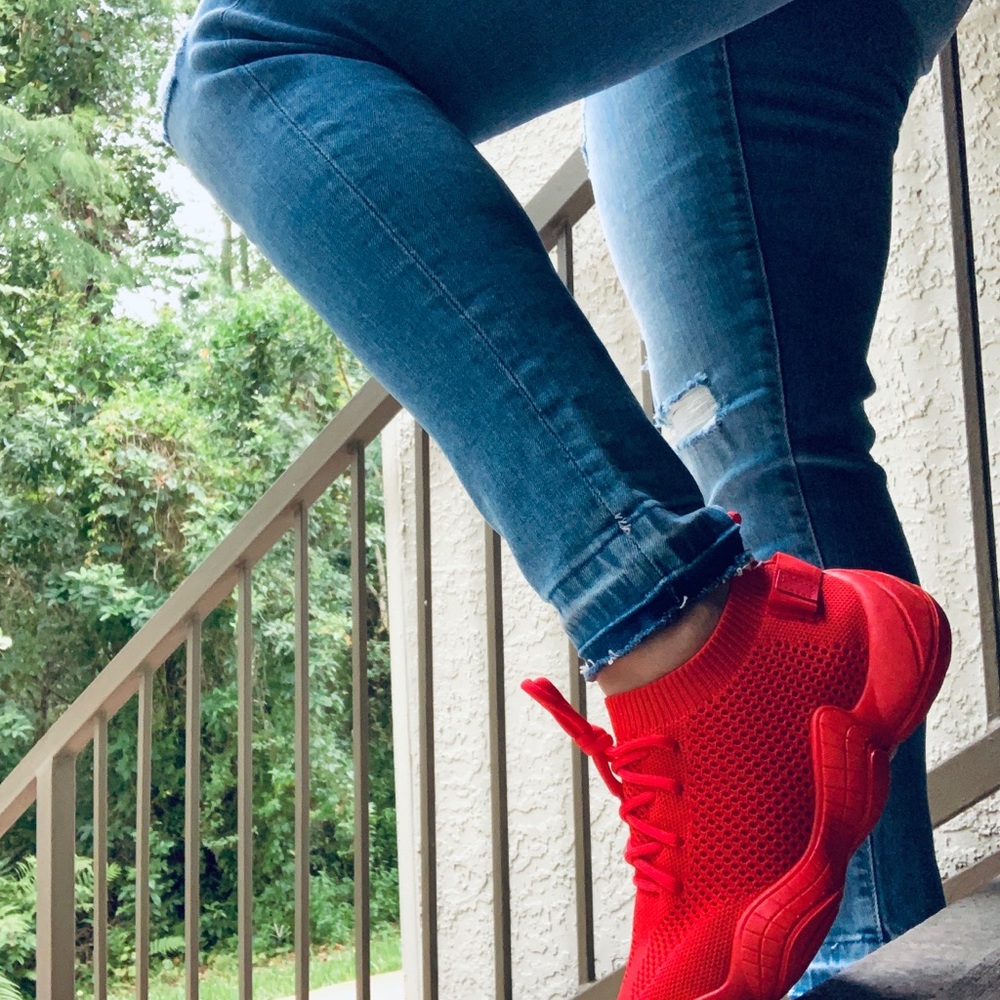 Red sneakers - Picture 3 of 4